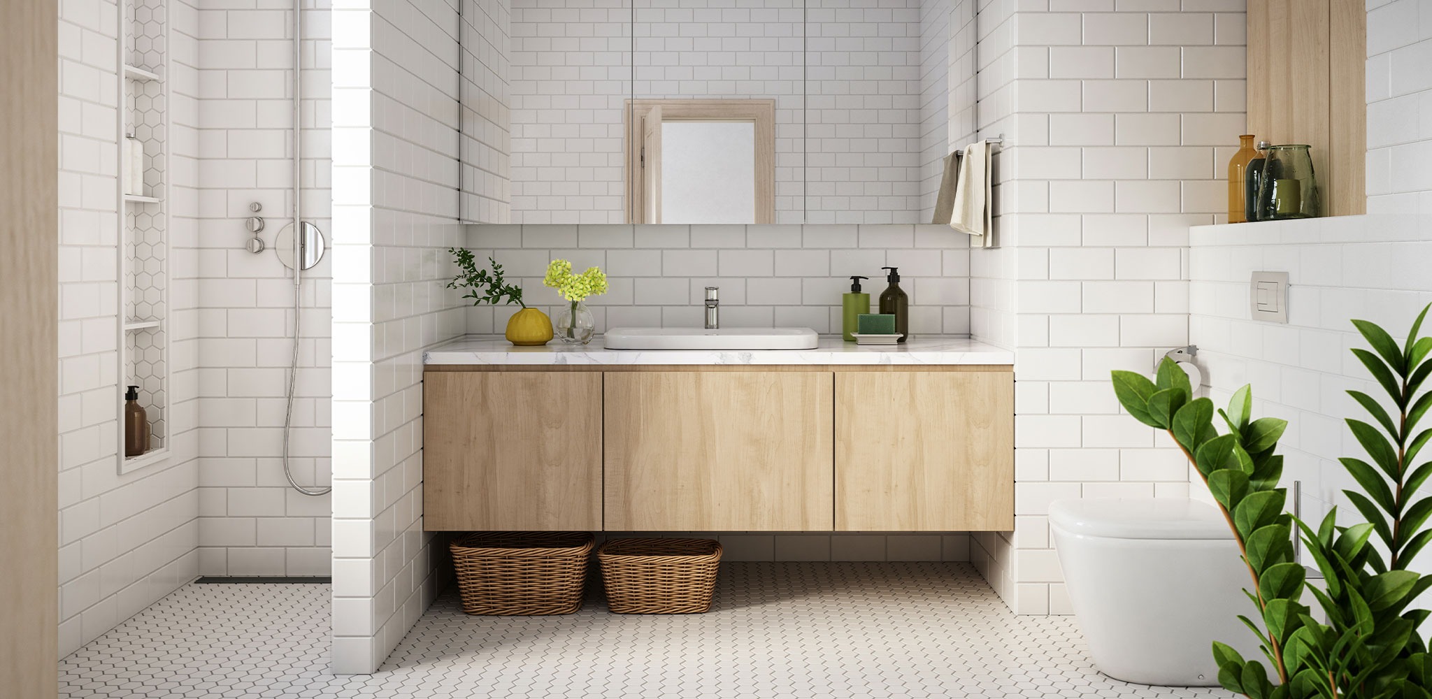 Nyt badeværelse efter renovation